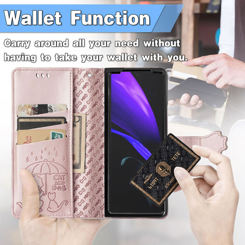 Samsung Galaxy Z Fold4 5G Embossed Butterfly Case